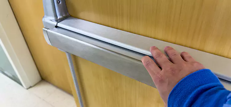 Installing a Push Bar on a Door La Porte